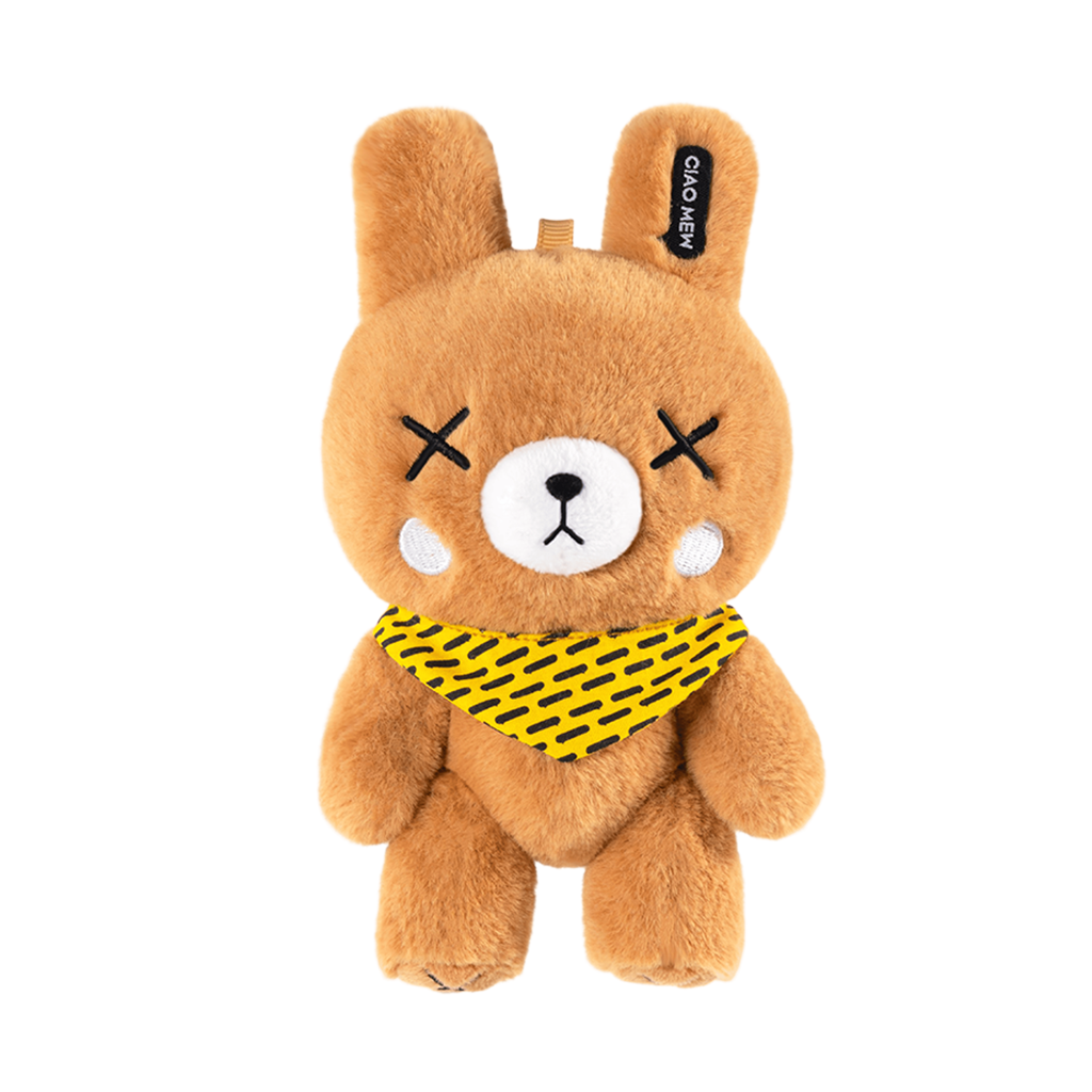 Plush Phone Stand in Brown | Magnetic Desk Buddy for Energy & Vibe