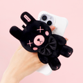 Black Plush Phone Stand | Cool Girl Magnetic Holder for Power & Boundaries